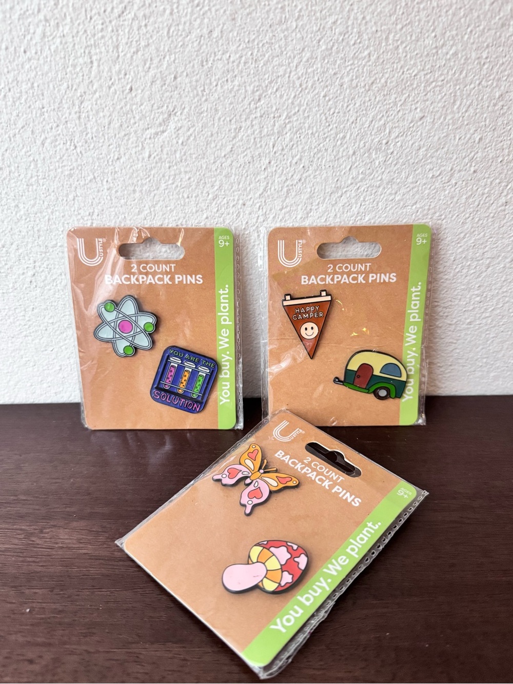 2-Count Backpack Pins - Multicolor
